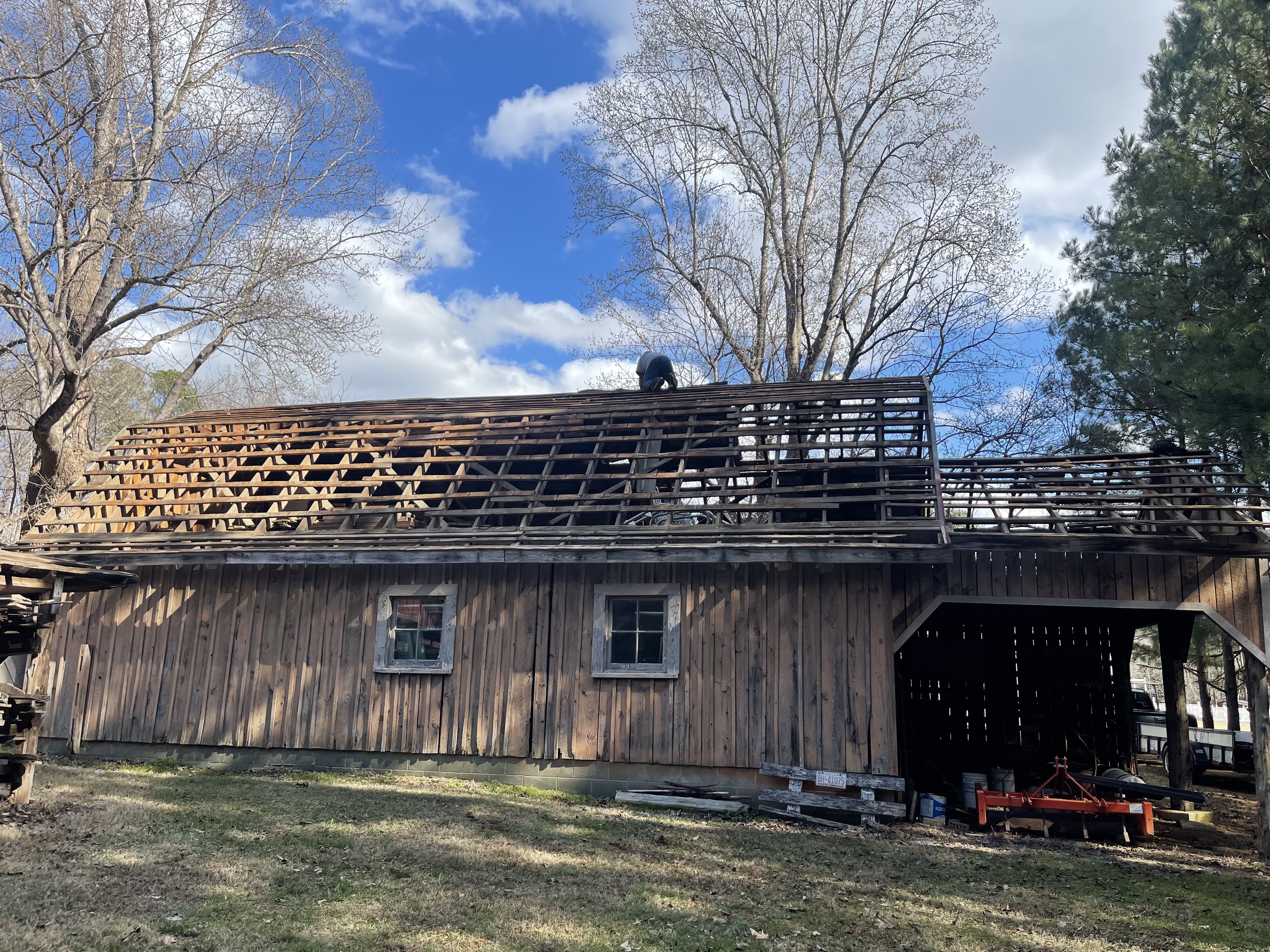 Full roof tear-off and framing